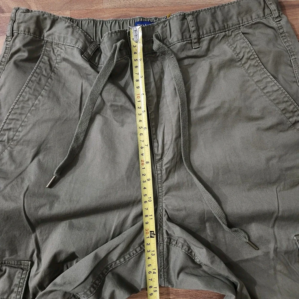 Polo Ralph Lauren Cargo Jogger Pants Green Cargo Military Utility Large Euc